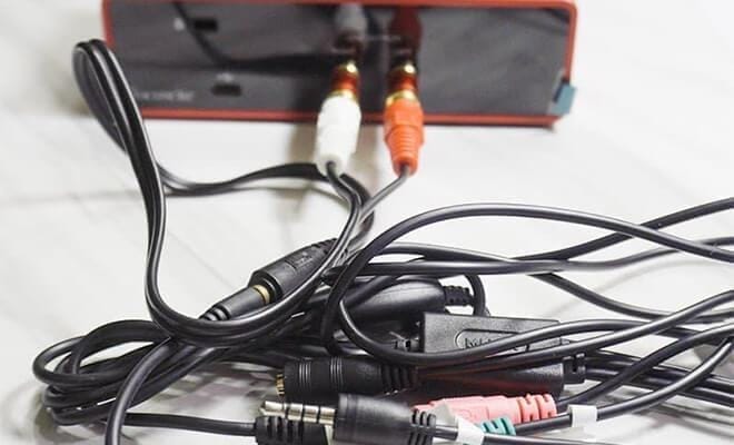 bộ dây live stream cắm sound card