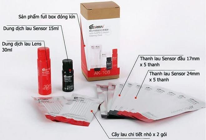 Bộ thiết bị vệ sinh cảm biến sensor máy ảnh Eirmai AK-108 2 Eirmai AK-108