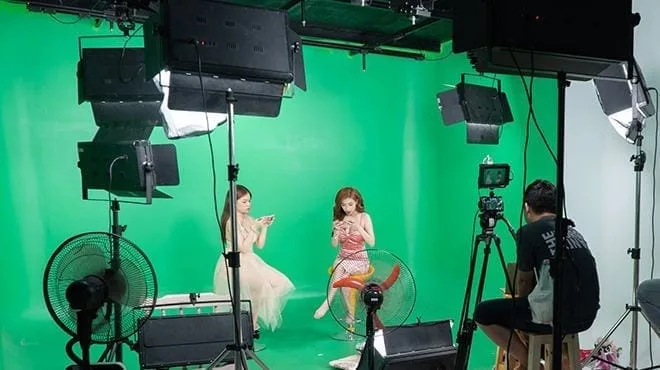 Phông nền xanh lá cây quay phim 3x3m 3 Phông nền xanh lá cây quay phim 3x3m 2