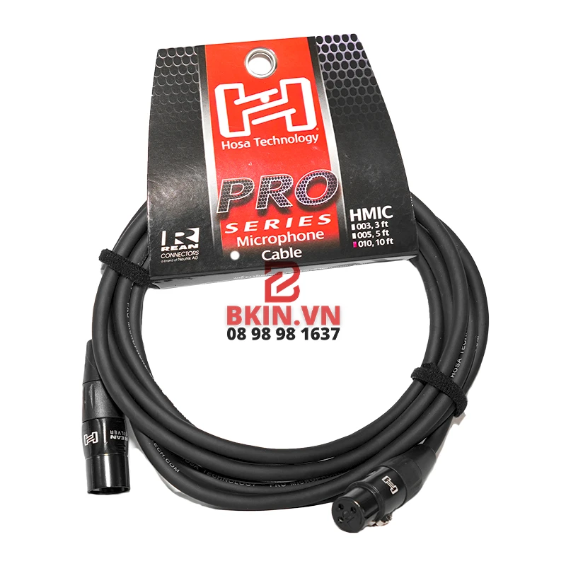 Dây Micro Thu Âm Hosa Pro XLR to XLR Chính Hãng 1.5 mét