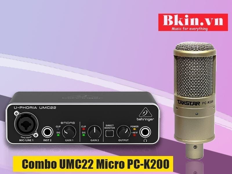 Combo sound card UMC22 micro PC-K200
