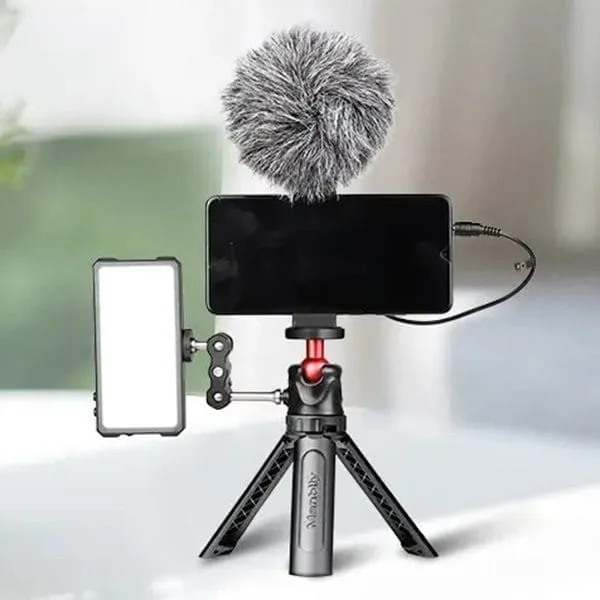 Bộ combo quay vlog bằng điện thoại Manbily - quay video điện thoại