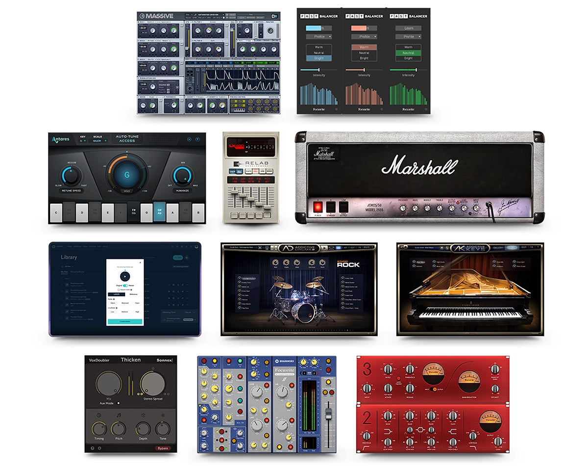 Plugin tặng kèm khi mua Sound Card Focusrite 16i16 gen 4