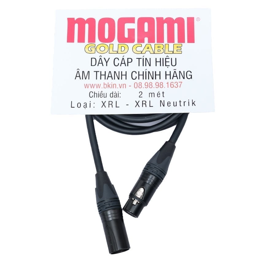Dây Cáp Microphone Mogami Gold Neutrik XLR-XLR (2 mét)
