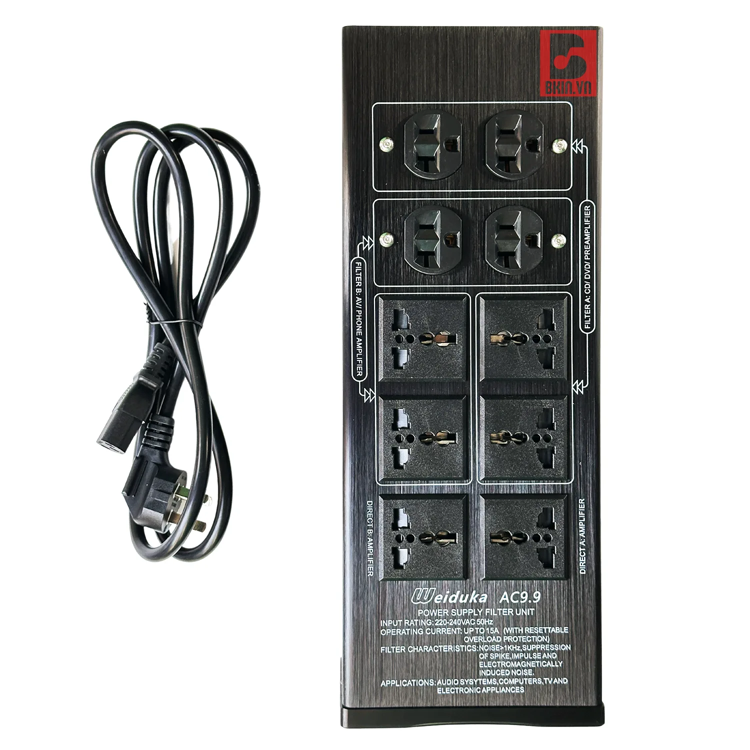 Lọc Nguồn Điện Weiduka AC 9.9 Digital Cao Cấp 2 Lọc Nguồn Điện Weiduka AC 9.9 Digital Cao Cấp - Hình ảnh 2