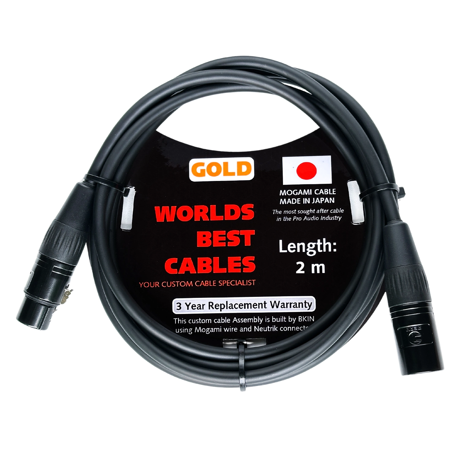 Dây Micro Thu Âm XLR to XLR Mogami 2 Mét Cao Cấp