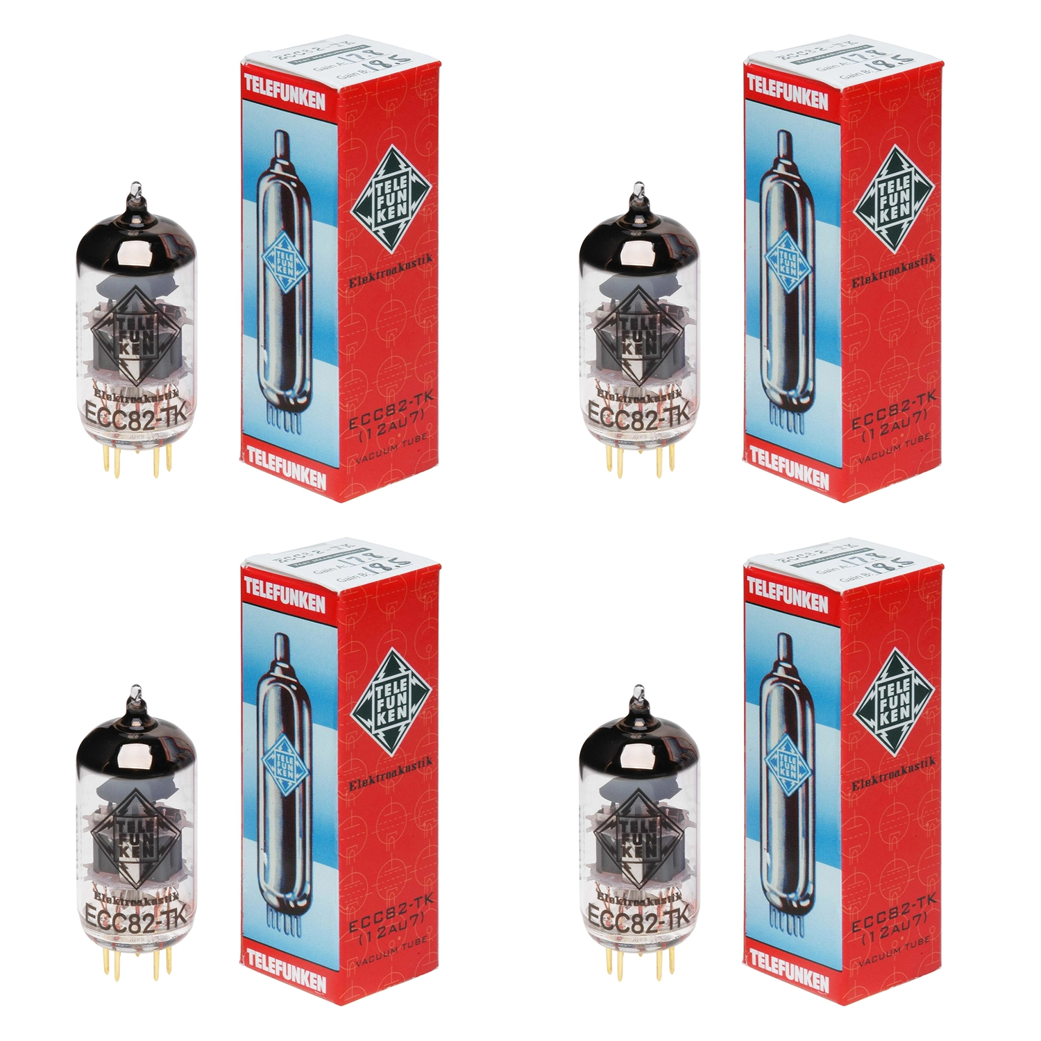 Bóng Tube ECC82-TK Matched Quad Vacuum ( 12AU7)
