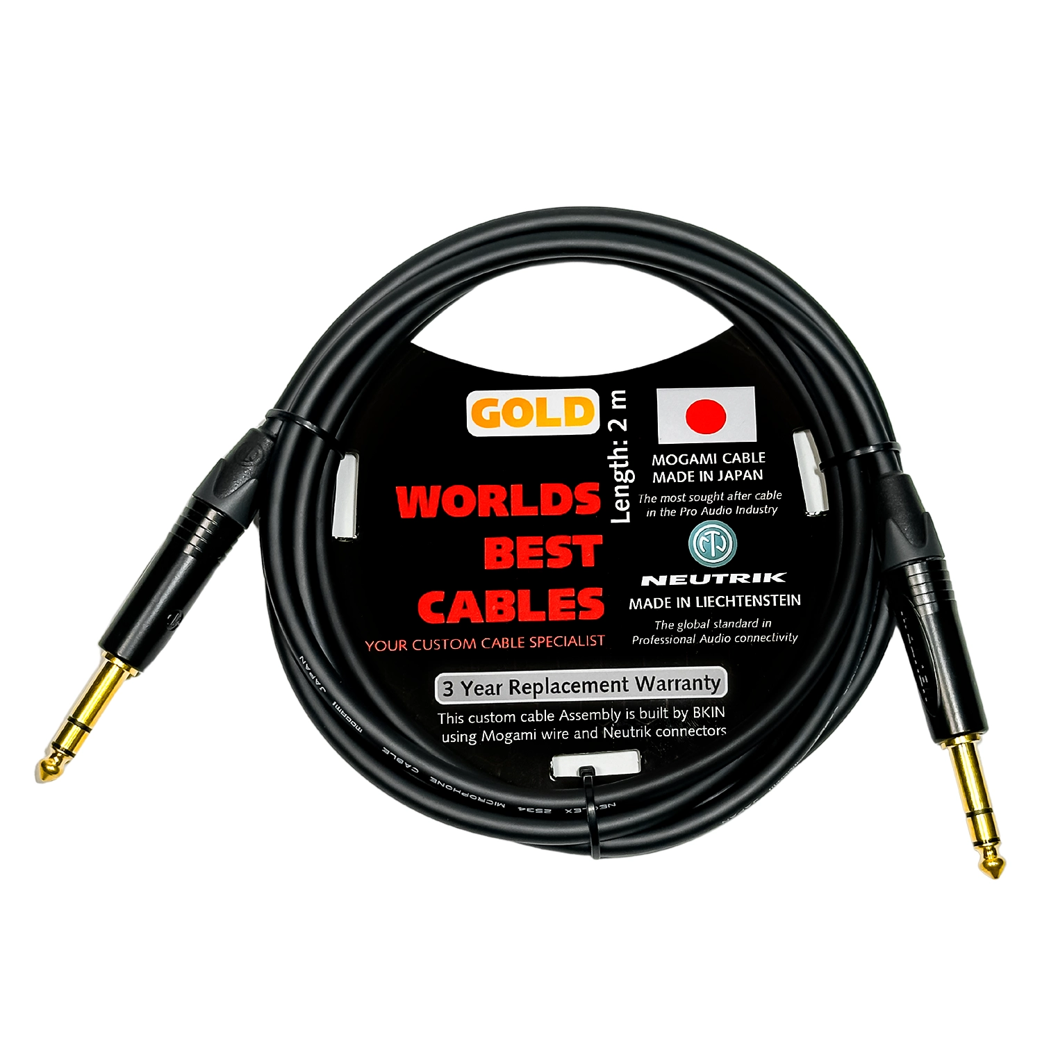 Dây Mogami Neutrik 6ly ra 6ly stereo Cao Cấp 2/3/5/7/10 Mét