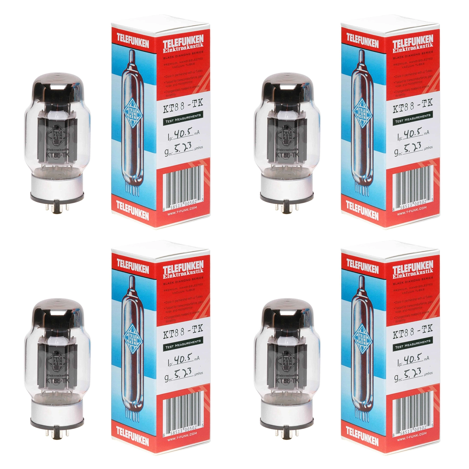 Bóng Tube KT88-TK Matehed Quad Vacuum Telefunken