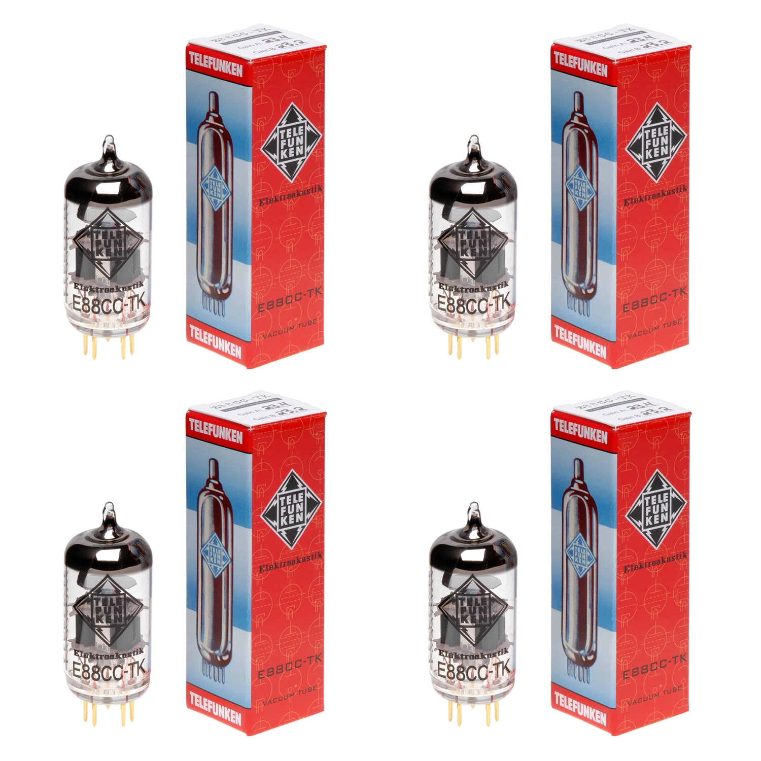 Bóng Tube E88CC-TK Matched Quad Vacuum