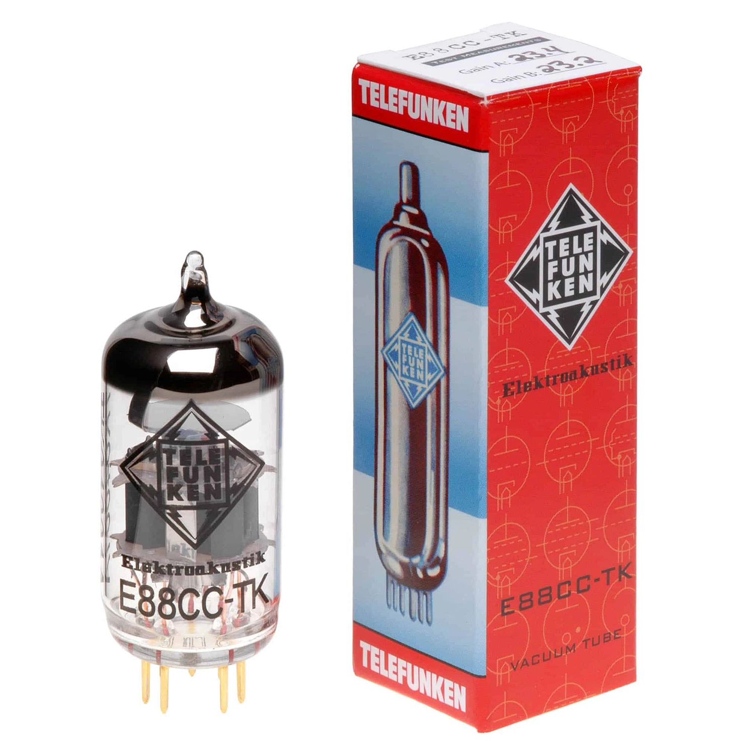 Bóng Tube E88CC-TK Telefunken Mới Chính Hãng - 1 Bóng