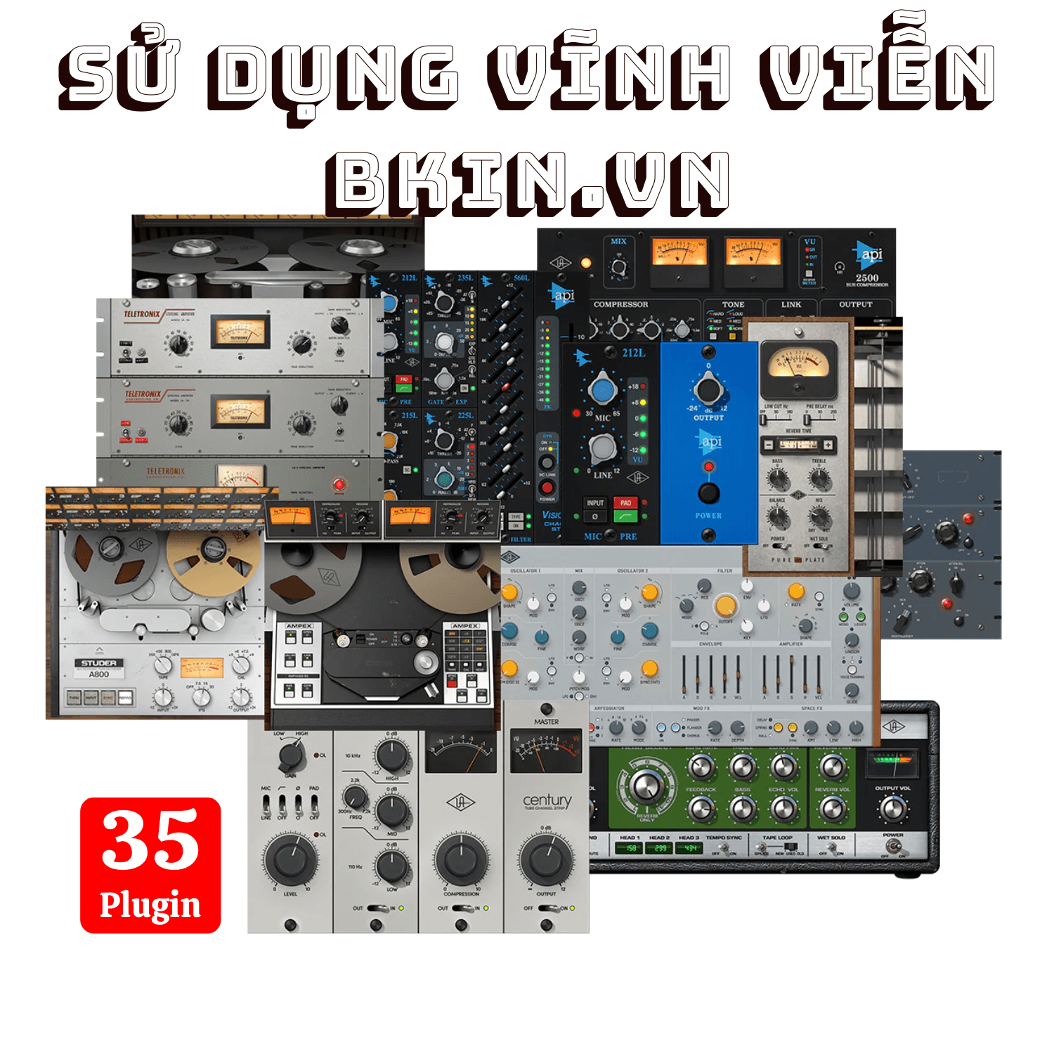 Gói 35 Plugin Uadx Native Dùng Vĩnh Viễn