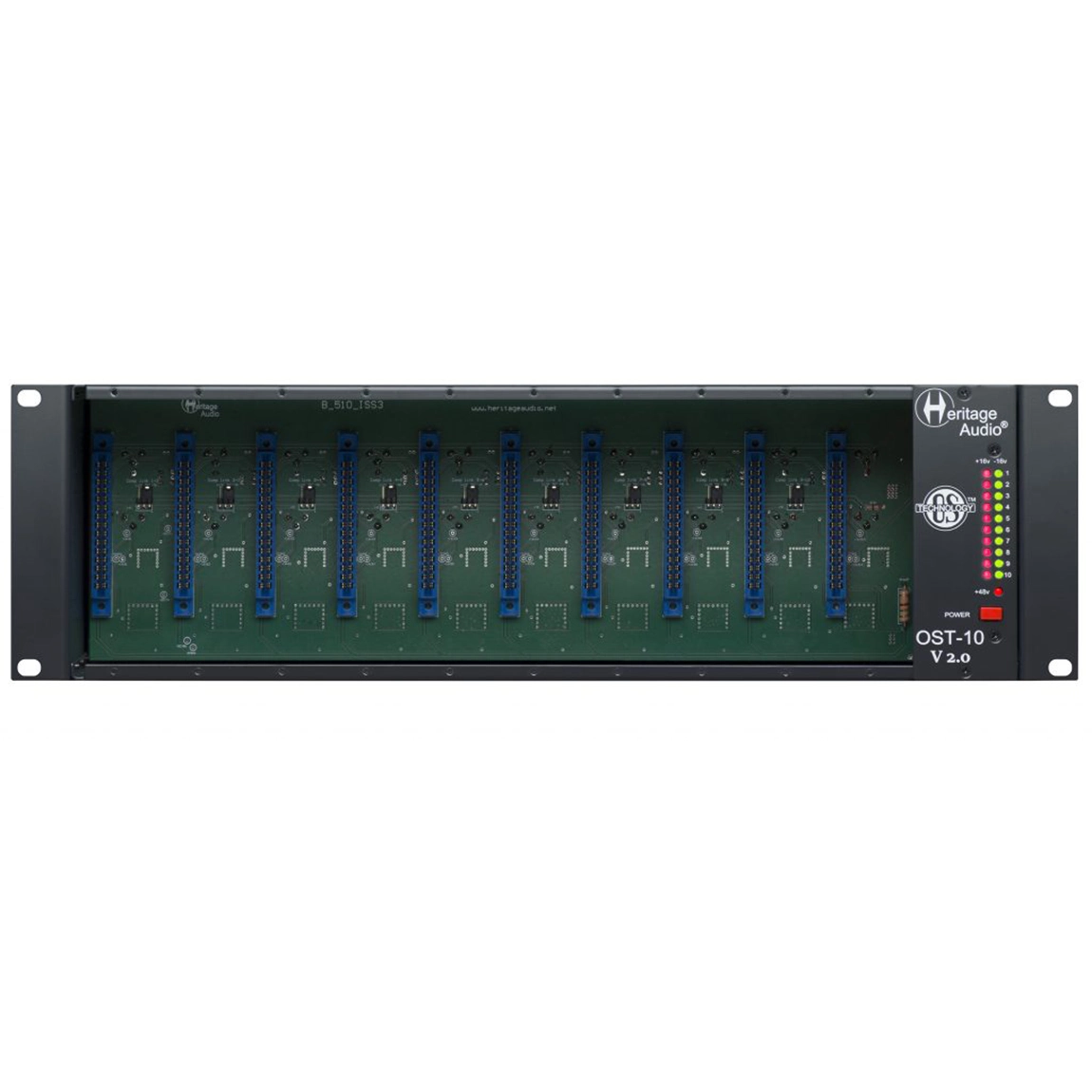 Heritage Audio HAOST10v2 – 10-slot 500 Series Rack