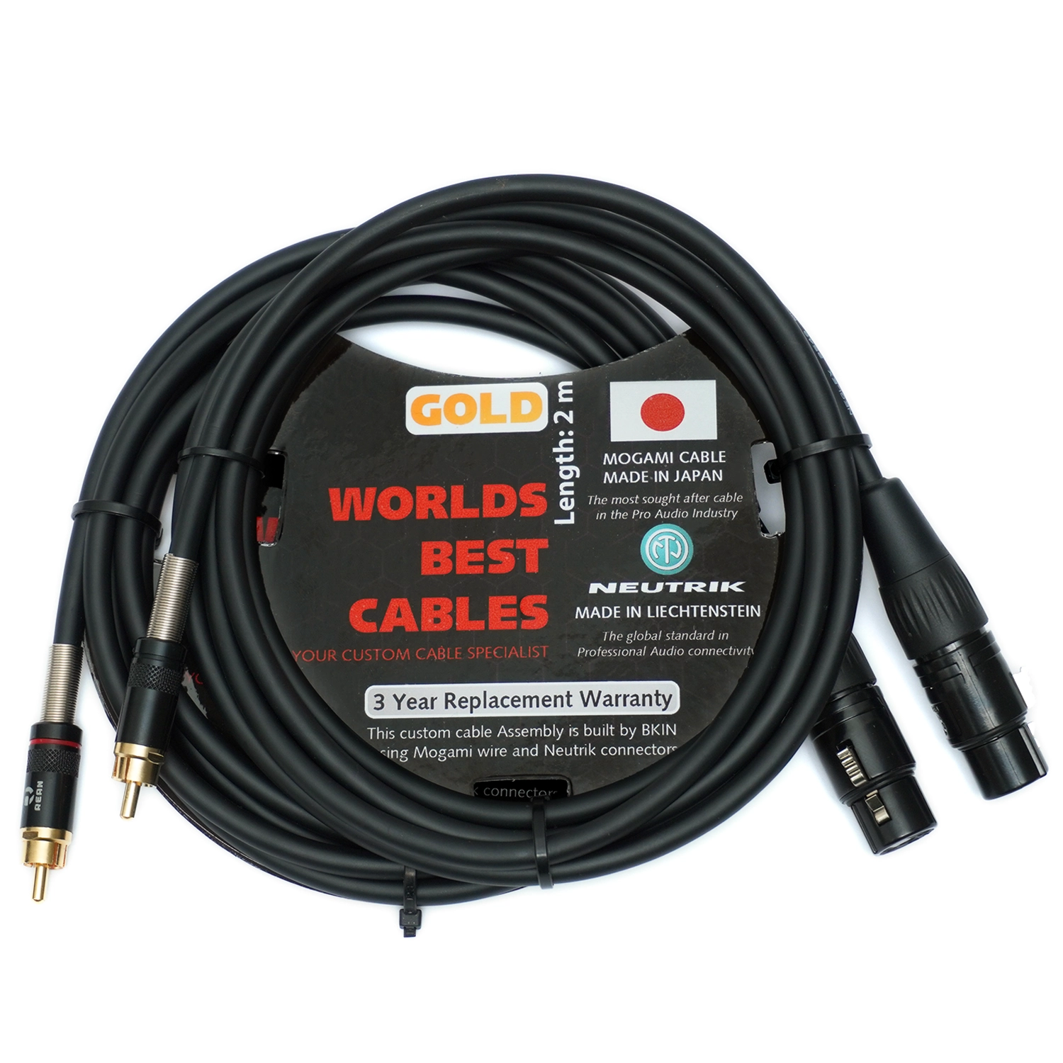 Dây Cáp Tín Hiệu Âm Thanh Mogami RCA Ra XLR - Chính Hãng