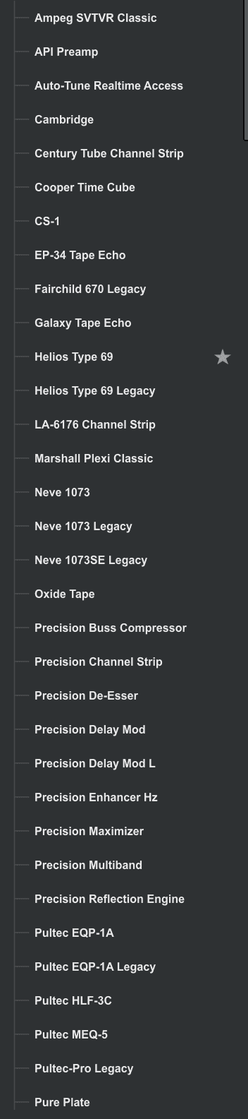 Gói 43 Plugin UAD Bản Quyền - Gói Vip 1 43 plugin