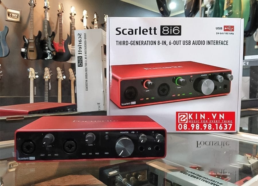 Sound card Focusrite Scarlett 8i6 gen 3 1 Sound card Focusrite Scarlett 8i6 gen 3