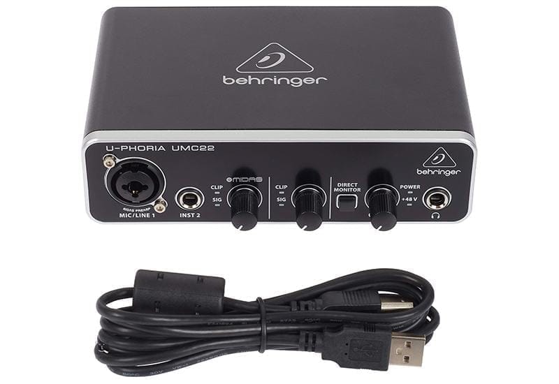 Sound Card Behringer UMC22 Thu Âm Chính Hãng 1 Behringer Audio Interface UMC22 moi