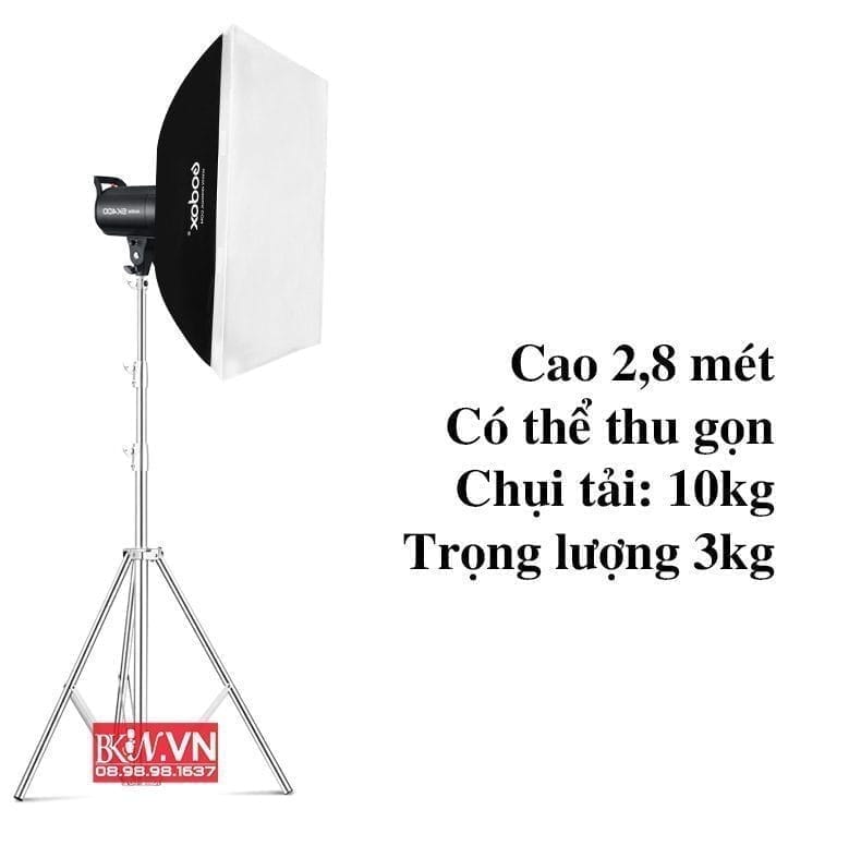 Chan den inox 280KL studio tan sang dung