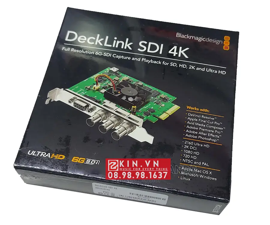 DeckLink SDI 4K thiết bị livestream 1 DeckLink SDI 4K chinh hang