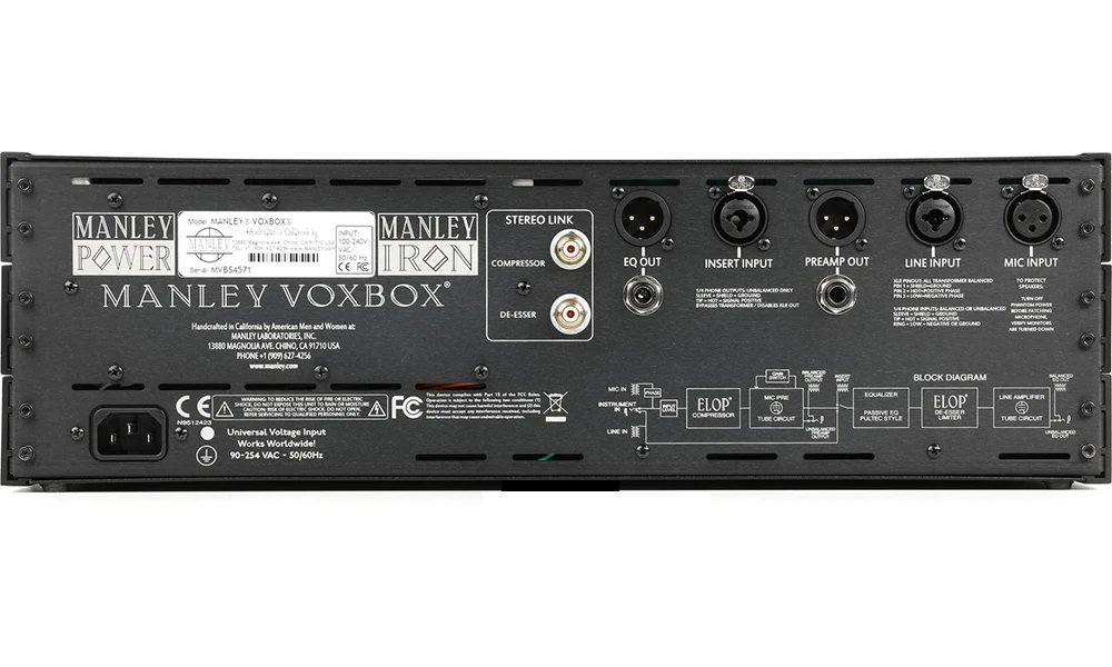 Manley VOXBOX Tube Channel Strip gia re