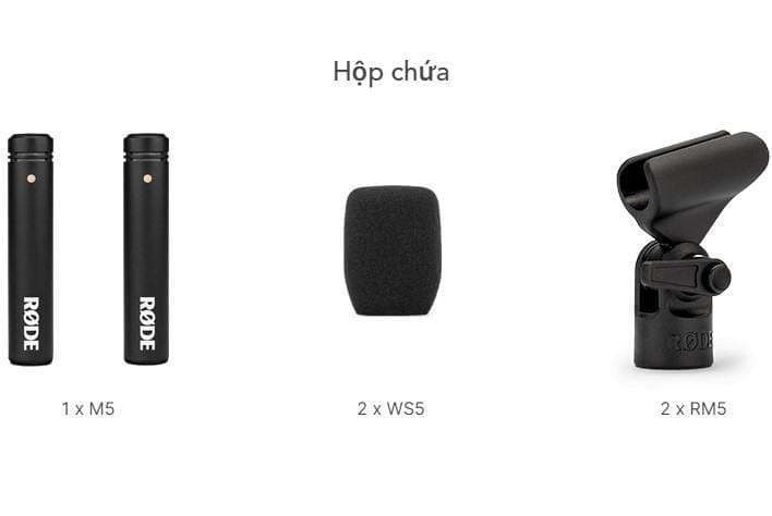 Micro Thu âm Nhạc Cụ Rode M5 1 Micro nhạc cụ Rode M5