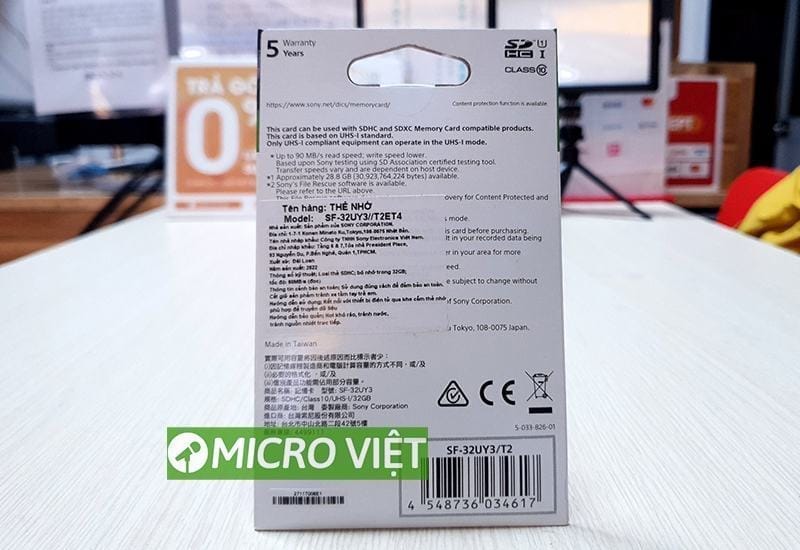 SDXC Sony 64GB 270Mb cao cap