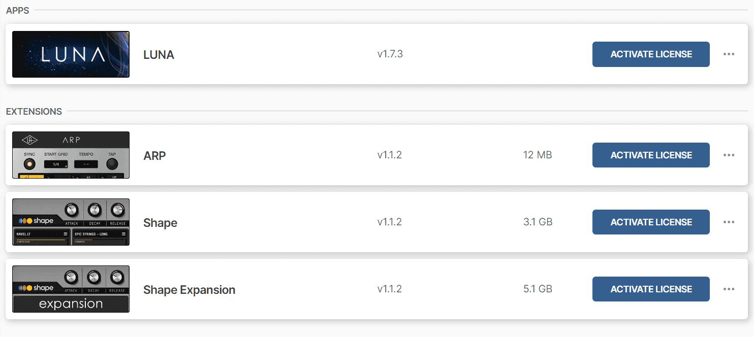 Plugin Uad Native Full Tất Cả - Bản Quyền - Không Cần Phần Cứng - Vĩnh Viễn - Tặng Thêm Phần Mềm Luna Plugin 9 UAD Native List 8