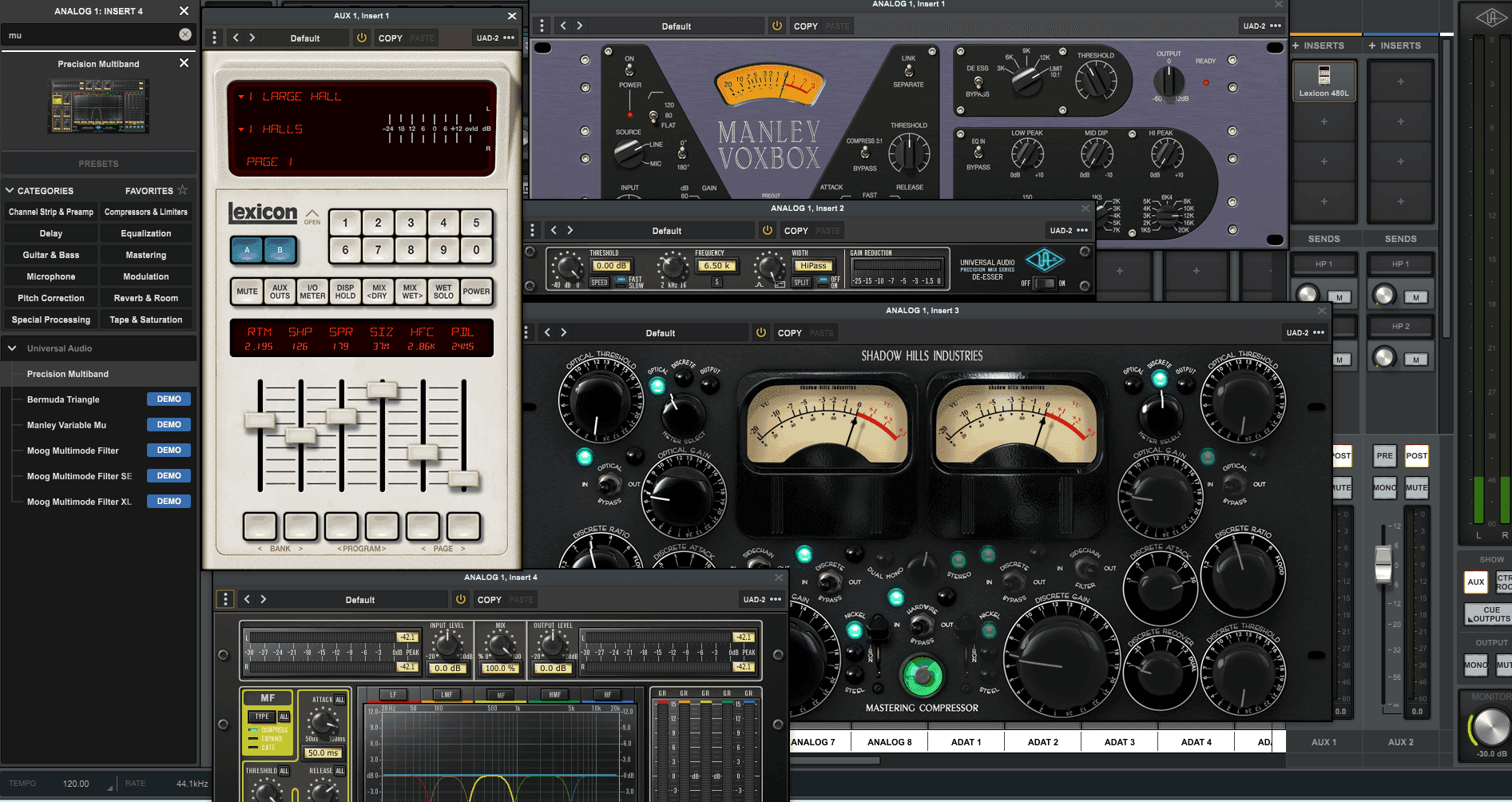 Universal Audio Apollo Quad Silver UAD 2 Thunderbolt 9 Screenshot 2025 01 22 101410