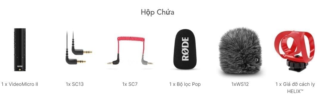 bo san pham rode VideoMicro II
