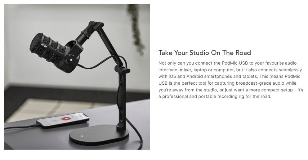 chan Rode PodMic USB Dynamic nhap khau