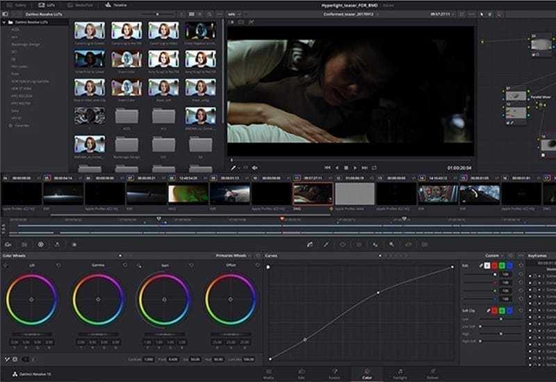 chinh mau DaVinci Resolve studio phan mem ban quyen