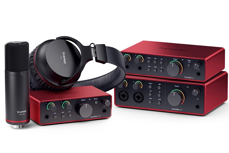 Bộ combo thu âm Focusrite Scarlett Solo Studio Gen 4 chính hãng