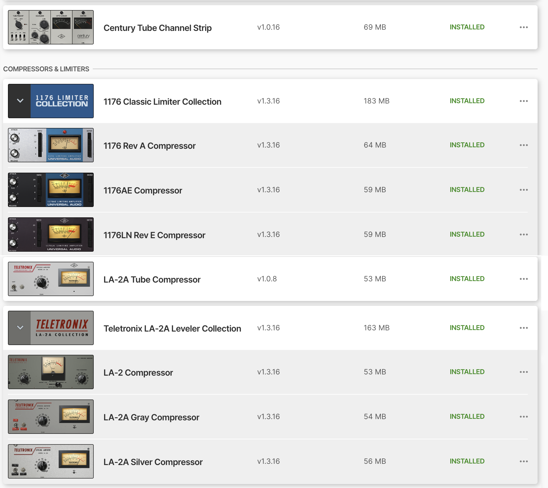 goi 17 plugin uad native vinh vien 2