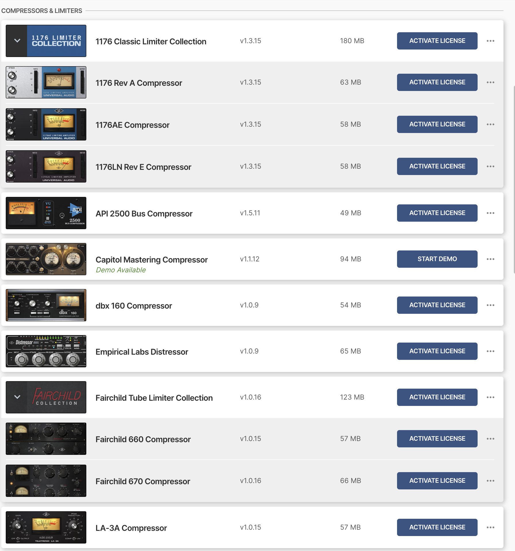 goi plugin uad native chuyen dung mix nhac 34 plugin 1