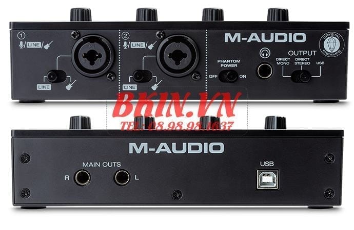 Sound card m-track duo chính hãng m-audio 1 jack m track duo