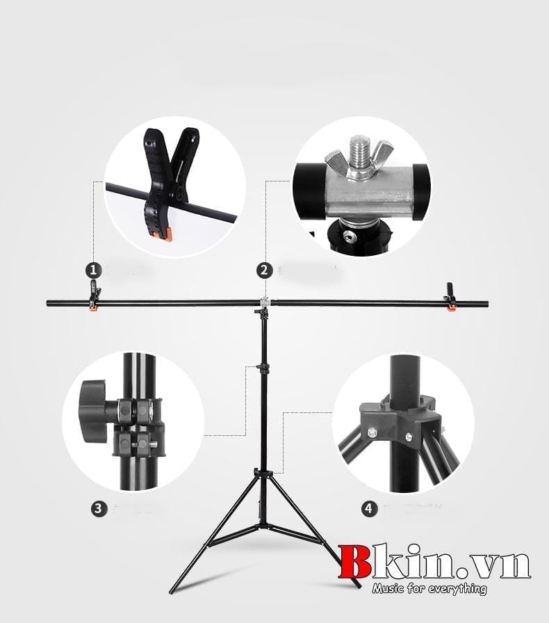 Khung treo phông nền giá rẻ 1m4 x 2m chữ t