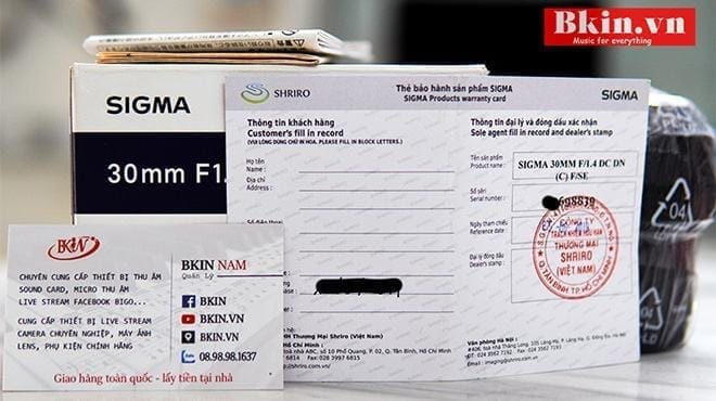 Lens sigma 30mm f1.4 cũ for sony chính hãng 1 lens sigma 30mm f14 cu sony