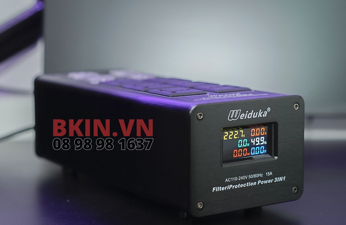 Audio Weiduka AC 8.8 Pro Lọc Nguồn Điện Audio 1 mat trruoc loc nguon dien Audio Weiduka AC 8.8 pro