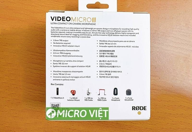 rode VideoMicro II mat sau