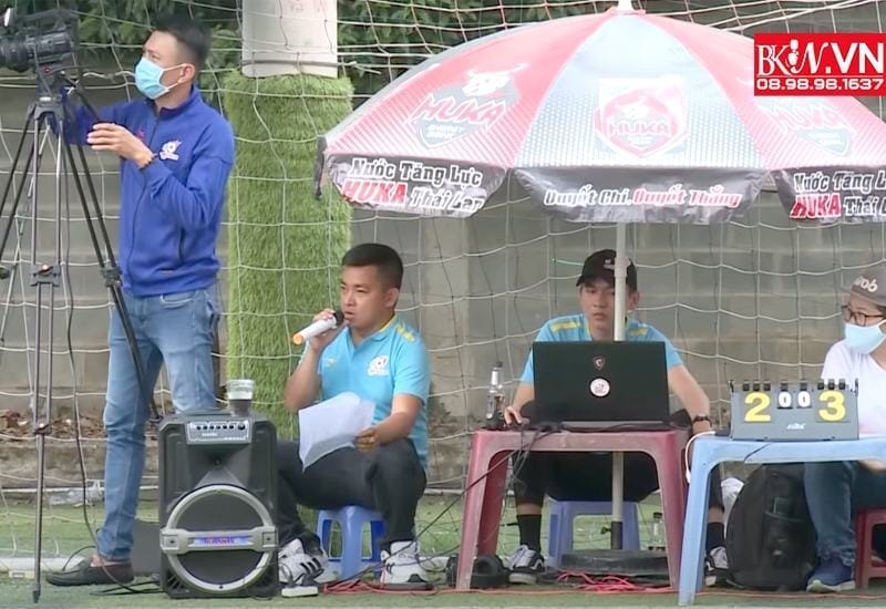 setup livestream bong da chuyen nghiep cao cap
