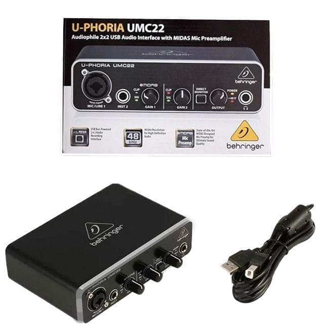 Sound Card Behringer UMC22 Thu Âm Chính Hãng 3 sound card behringer umc22 nguyen bo
