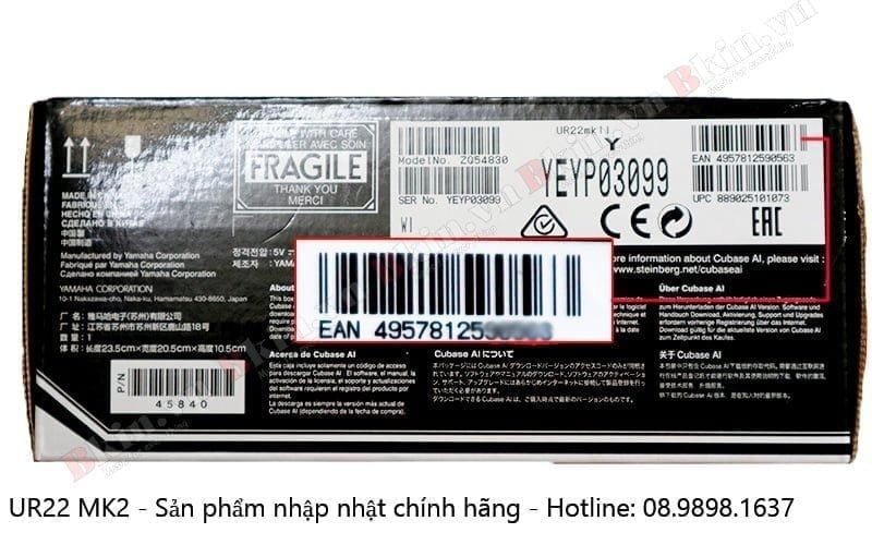 sound card ur 22 chinh hang