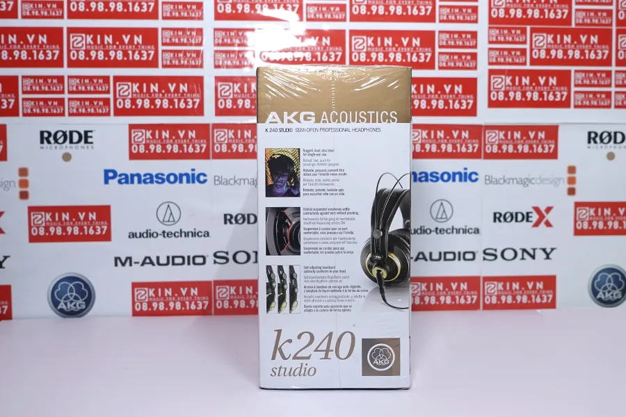 Tai Nghe Kiểm Âm AKG K240 Chính Hãng 2 tai nghe akg k240 kiem am