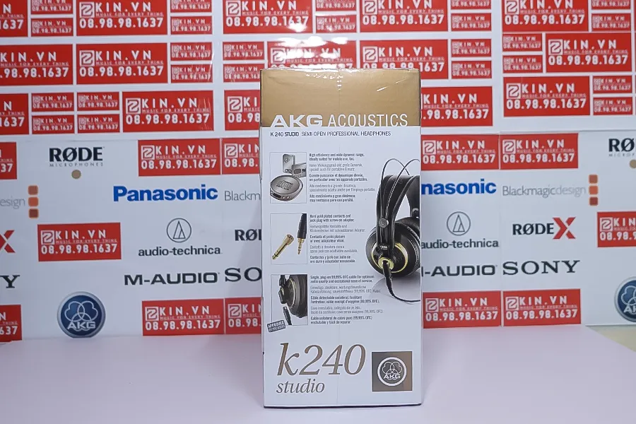 Tai Nghe Kiểm Âm AKG K240 Chính Hãng 3 tai nghe akg k240 mat hong