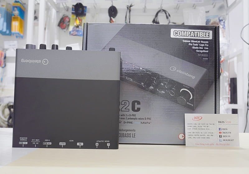 Sound card thu âm steinberg ur22c yamaha 3 ur22c sound carrd 1