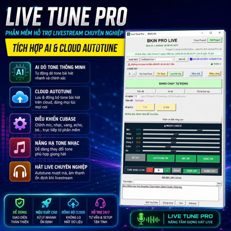 phan mem live tune pro tich hop ai va cloud autotune