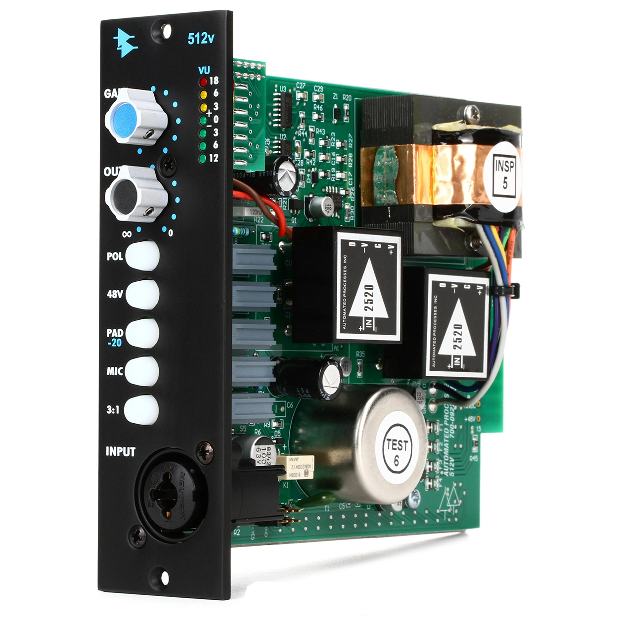API 512V 500 Series Discrete Microphone Preamp Chính Hãng