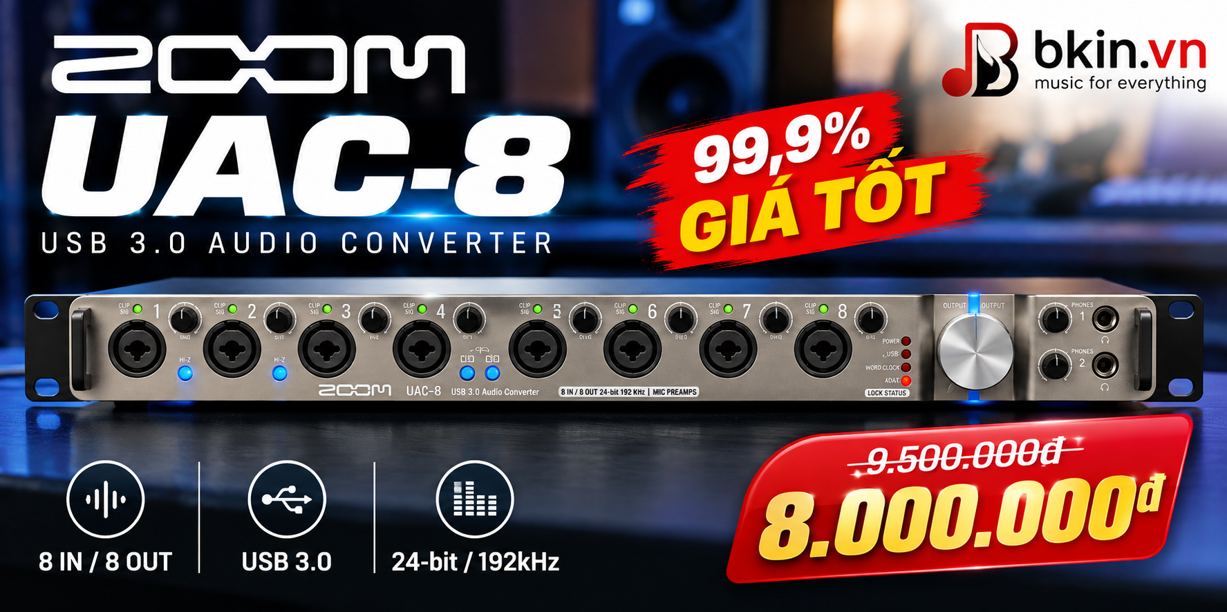 banner zoom 8 uac like new