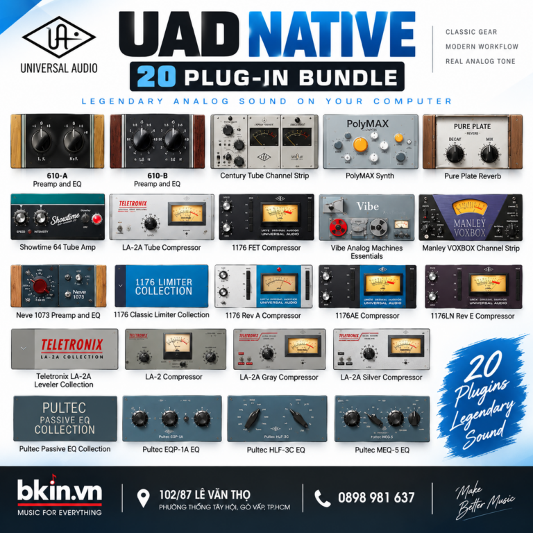 uad native 20 plugin bundle ban quyen