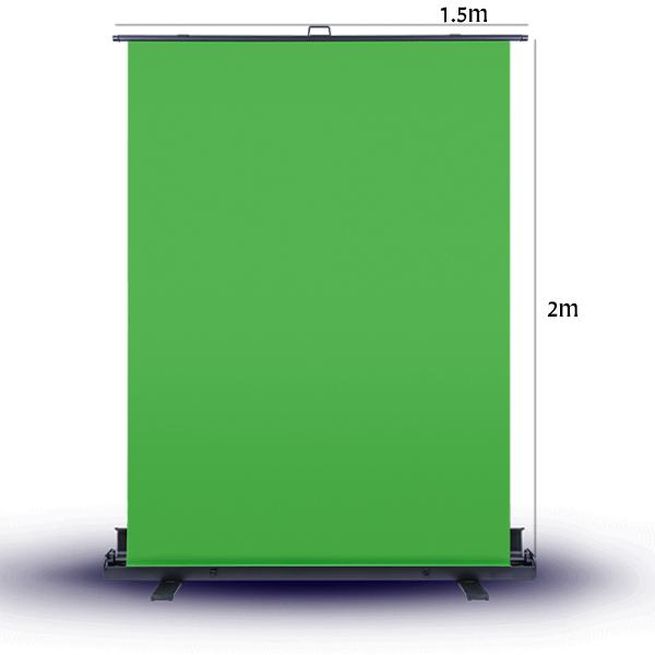 Phông nền xanh di động green screen 1m5 x 2m - BKIN.VN